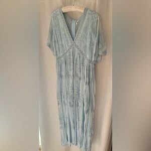 Pinkblush maternity dress in light blue, size L
